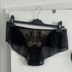 Thistle and Spire Black Lace Panties